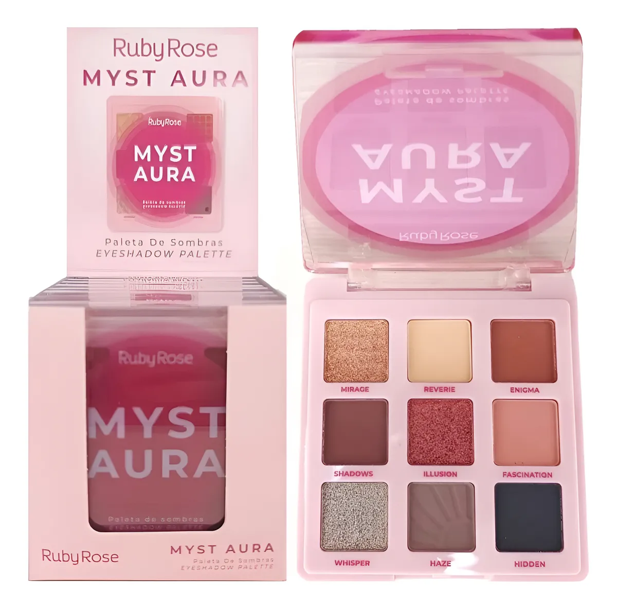 Miniatura 3 de Paleta de sombras Myst Aura Ruby Rose